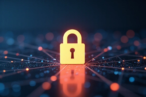 A padlock icon symbolizing essential security features of cookies.