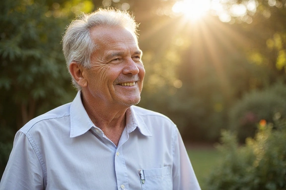 Retrato de Javier Soto, un hombre mayor disfrutando de su jubilación con buena salud.